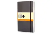 Moleskine Classic Pocket Soft Cover Notebook Ruled - Black