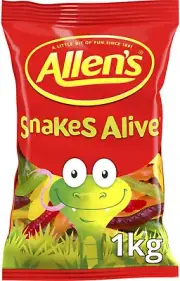 Allen'S Allen'S Snakes Alive Lollies, 1000 G