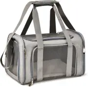 Cat, Dog Carrier for Small Medium Cats Puppies up to 7 Kg, Escape-Proof, TSA ...