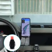 Red Dashboard Car Phone Holder Wireless Charger Fits Land Rover Defender 2020-23 (for: Land Rover)