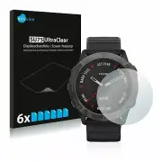 Garmin fenix 6X Pro , 6 x Transparent ULTRA Clear Screen Protector