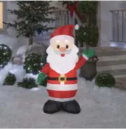 4 Ft Christmas Inflatable Santa Clause Outdoor Lighted Decoration Yard Sculpture