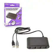 TTX Tech 4 Port GC GameCube Controller Adapter for Nintendo Switch/Wii/Wii U