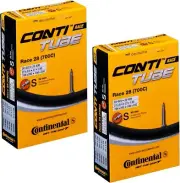 Continental Race 28 700x20-25c Bicycle Inner Tubes - 42mm Long Presta Valve - 2