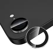 Avocase for iPhone 16e Camera Lens Protector, Individual Metal Ring Tempered Glass Lens Cover,[Strong Adsorption] Scratch Resistant Thin HD Clear Lens Cover, 1 Set-Clear