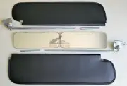 1967-1972 Chevrolet C/K Series Truck Black Sun Visor & Bracket Set w/ 2 Mirrors