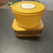 Tupperware set of 2 yellow 1458,and 3387A