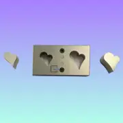 Disc Cutter Whimsical Heart Shape | Set of 2 Different Sizes | 31 and 38 mm|JDT|