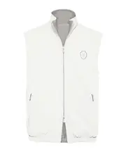 Brunello Cucinelli Reversible Quilted Zipped Gilet XL off-white/gray