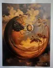 Art PRINT~~~BLACK WIDOW~~Spider~~web~Eye~~Surreal~eyeball~
