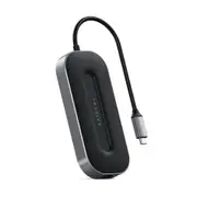 Satechi USB-C Male MultiPort Adapter to 2.5G Ethernet/HDMI For Laptop Space Grey