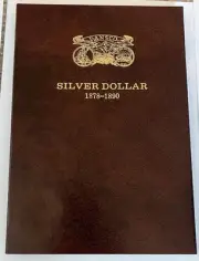 DANSCO COIN FOLDER #170 MORGAN SILVER DOLLARS 1878-1890