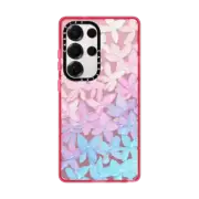 Galaxy S25 Ultra Impact Magnetic Case Clear Hydrangea Blooms