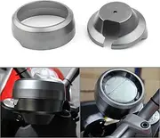 Vuzmode CNC Aluminum Motorcycle Speedometer Instrument Panel Covers Trim for Scrambler 400 800 Silver/Gold/Red/Black/Titanium Speedometer Trim Ring(Titanium)