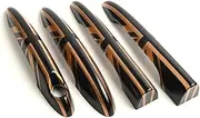 Compatible For Mini Cooper One D S JCW R55 Clubman 4Doors 2007-2014 The Black Flag Door Handle Covers Stickers Car-Styling Accessories(9)