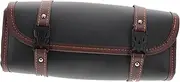JECOMPRIS Motorcycle Saddlebag Faux Leather Tool Storage Bag Versatile Organizer for Motorcycle Accessories Easy to Install for Riding Adventures and Tool Storage