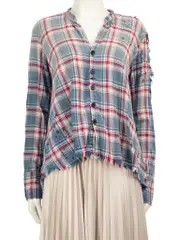 Checkered Distressed Shirt