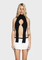 [THE KRIPT] Albani Knit Top - Black