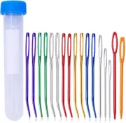 17 Pieces Yarn Needle Set,Tapestry Needle Bent Tip Tapestry Needles for Yarn Lar