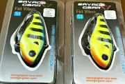 2 Savage Gear Fat Vibes 51 FV-50-CT Lipless Crankbait Lures CHART TIGER