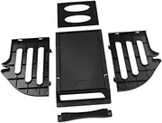 KALLORY Plastic Label Holder Stand for Thermal Labels Convenient Printer Storage Rack for Shipping Labels Easy Assembly Dual Purpose Design Space Saving for Office and Home