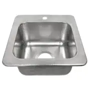 SINKOLOGY Bar Prep Sink 15 in. Width Drop-In Brushed Stainless Steel Insulated