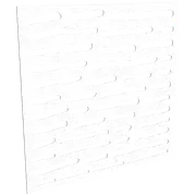 ProtectorAl 300-1200mm x 300-1200mm Satin White/Gloss White Slate Unframed Composite Deco Panel