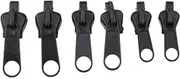Fix Zip Puller - Zipper Pull Replacement Slider Fixer | Zipper Parts Crafts, Zip Repair Kit 6, Size 3 5 7 for Coats Jackets Tents Backpacks Luggage, Jacket Zipper Repair Kit