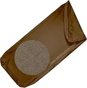 Outdoor Bench Cushion Cover 120 x 40 140 x 45 150 x 40 for Long Window Seat with Zipper, Linen Fabric with Ties, 5CM Thick, Patio Porch Swing Cushion Covers Replacement Only(Coffee,140x60x5cm)