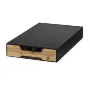 Leaf & Bean Bamboo Raised Coffee Machine Board w/ 40 Capsule Storage Drawer