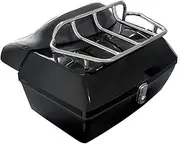 Motorcycle Back top Box case Motorbike Tail Box with Reflective Panel Waterproof Motorcycle Top Box with MultiHole Base