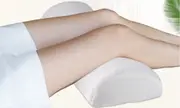 Half Moon Memory Foam Pillow Orthopedic Knee Pillow and Leg Pillow for Sleeping Back Pain, Sleeping Pain, Hip Pain Relief for Side Sleepers
