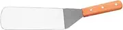 Stainless Steel Grill Spatula Steak Fish Turner Slotted for Easy Flipping Wooden Handle for Heat Resistance for BBQ Pancake Pizza