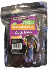 Blackdog Duck Jerky Dog Tasty Pet Treats, Great for Training 300g Value Pack