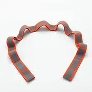 Segmented Yoga Belt, Stretching Belt Gongge Fitness Tension Belt, Dance, Gymnastics, Pilates Elastic Belt, Both Men and Women-Orange Color-9 grids