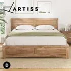 Artiss Double Bed Frame Wooden Beds Base Mattress Platform Bedroom Furniture