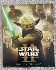 Star Wars Promo Print Episode II Attack of the Clones Yoda 2002 Lucasfilm 8 x 10