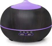 TENSWALLRUA Aromatherapy Essential Oil Diffuser: Ultrasonic Cool Mist Aroma Humi