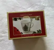 Spode Polka Dot Christmas Tree Mug and Spoon Set 14 Fluid Ounces