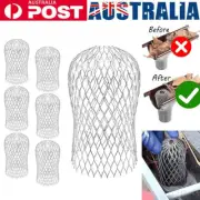 6 x Mesh Metal Gutter Downspout Guard Leaf Rain Filter Gutter Screen Covers