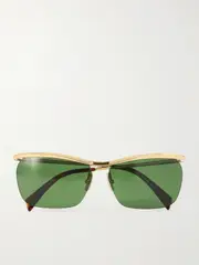 [CELINE Eyewear] CELINE Eyewear - Square-frame Gold-tone Sunglasses - One size One size Gold