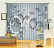 Fish Swim In The River 3D Curtain Blockout Photo Printing Curtains Drape Fabric