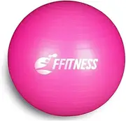 FFitness Total Body Balance Ball for Prenatal Gymnastics, Big Gym Ball (55 65 75 85 95 cm) Anti-Burst for Core Stability Abdominal Exercises, Endurance, Strength Training