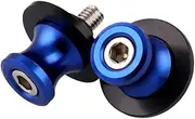 TIDTALEO 2pcs Cnc Aluminum Motorcycle Swingarm Spool Slider Screw for Paddock Stand Blue Easy to Install Protects Swingarm From Ground Contact Compact Design for Racing Motorcycles