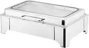 Electric 8 QT Chafing Dish Buffet Set,Stainless Steel Catering Chafer Server Food Warmer with Cover, for Party Wedding Banquet Graduation