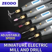 Zeodo ZD8000 Mini DIY Electric grinder Drill Set Speed Adjustable DC12V 2A Power