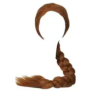 Shrek Princess Fiona Wigs Ultra-long Brown Braid Wig Cosplay Accessory Coslive Carnival Wigs