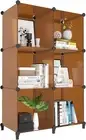 6-Cube Storage Organizer, Closet Organizer Storage Shelf Bookcase Bookshelf with