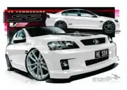 Holden Commodore VE SSV HERON STRIPE & 20 A3 FRAMED PRINT (HC336C)