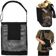 Mushroom Foraging Bag, Mesh Pouch Harvesting Bag, Large Capacity, Adjustable Shoulder Strap, Breathable Mesh Design for Outdoor Mushroom Foraging Fruit Picking